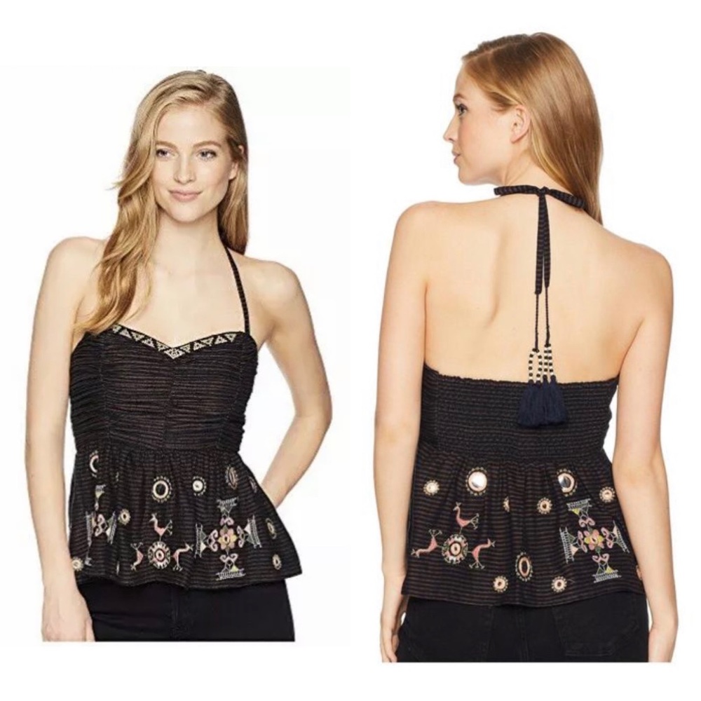 Free people sweet safari halter top Size small